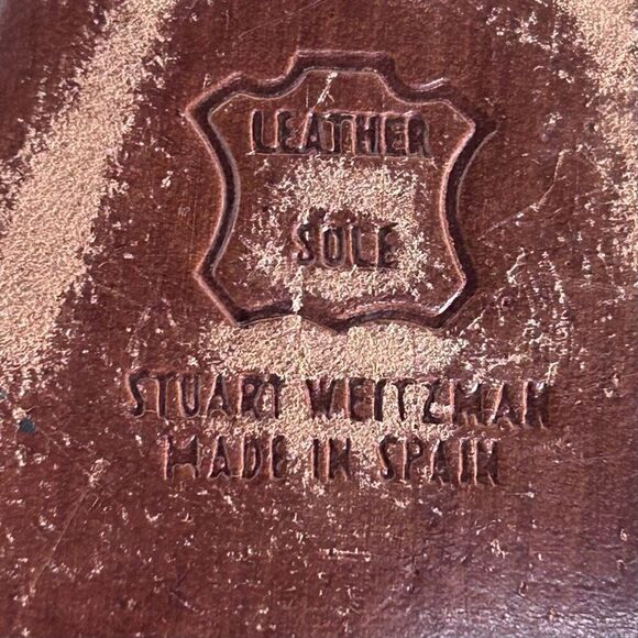 Stuart Weitzman Lame Dressy Pumps Size 8.5 Silver Matte Slingback Mesh Detail - Picture 16 of 16